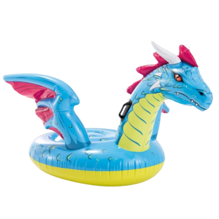 INTEX Plută-saltea gonflabilă “Dragon” cu mânere, 201х191 cm, până la 40 kg, 3+