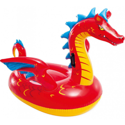 INTEX Plută-saltea gonflabilă “Dragon mistic” cu mânere, 198×173 cm, până la 40 kg, 3+