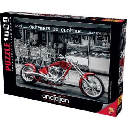 Puzzle 1000 elemente Motocicleta rosie