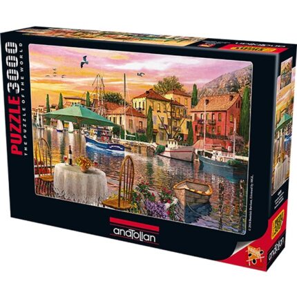 Puzzle 3000 elemente Portul la apus