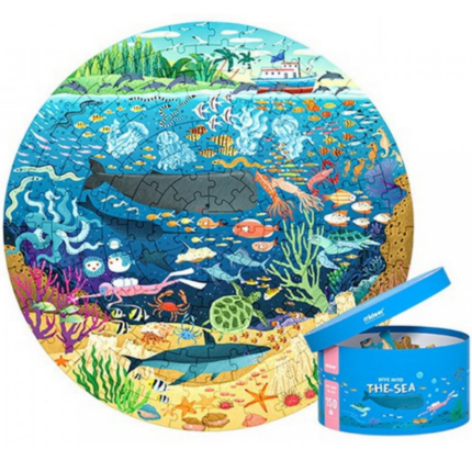 Puzzle rotund "Scufundă-te în mare" 150 elem.