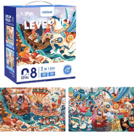 Seria de puzzle-uri „Carte magică și basm”, 2 în 1, nivelul 8