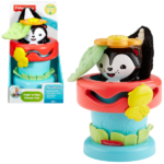 Fisher-Price Игровой набор «Прятки в горшке» Игровой набор "Прятки в горшке" - Играйте в прятки и развивайте моторные навыки с этим игривым другом! В горшке скрывается маленький сюрприз, который принесет много радости вашему малышу.Особенности: Разнообразие текстур для исследования малышом. Насекомое-ползунок на горшке крутится и перемещается по дорожке, развивая мелкую моторику. Игра "Ку-ку": скунс, которого можно нажимать, имеет слегка ароматизированный цветок на верхушке, текстурированные листья и хвостик-погремушку. "Поиграй со скунсом": покачайте его на устойчивой основе, чтобы услышать звуки колокольчиков. Нажимайте и взаимодействуйте: вставляйте и вынимайте игрушку из горшка.Начните веселую игру с этим устойчивым игровым другом. На первом этапе нажимайте на скунса, чтобы он появлялся и исчезал. На втором этапе извлеките игрушку, чтобы услышать колокольчики и исследовать игру "положи и возьми". Мягкая трава, хрустящий плюшевый хвостик и текстура на листе обеспечат тактильную стимуляцию. Маленькое насекомое на верхушке горшка вертится и перемещается по дорожке, стимулируя развитие мелкой моторики. Поощряйте обоняние вашего малыша с помощью цветка с ароматом ванили. (Да, он действительно пахнет ванилью).Игровой набор "Прятки в горшке" от Fisher Price станет отличным другом для вашего малыша, способствуя его развитию и даря много радости!