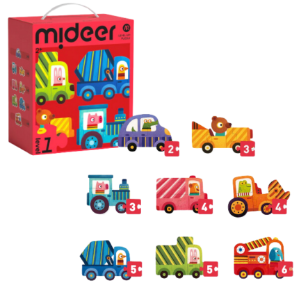 Seria de puzzle-uri „Transport”, 8 în 1, nivelul 1