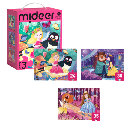 Seria de puzzle-uri „Prințese din Povești”, 3 în 1, nivelul 3