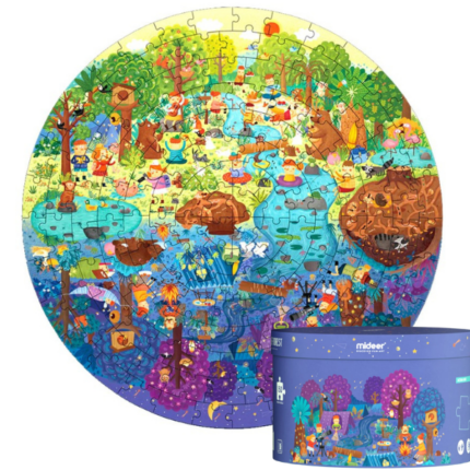 Puzzle rotund “O zi în pădure”, 150 elem.
