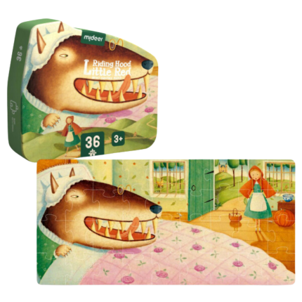 Puzzle cu basme ilustrate „Scufița Roșie”, 36 elem.