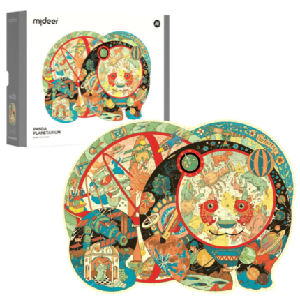 Puzzle cu detalii neobișnuite „Panda Planetariu”, 330 elem.