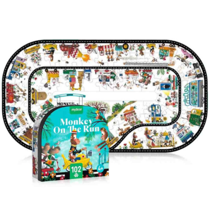 Puzzle în valiză „Maratonul maimuței”, 102 elem.