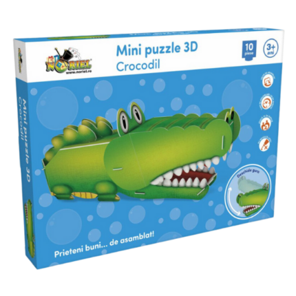 Мини-пазл 3D Noriel – Крокодил, 10 элем.