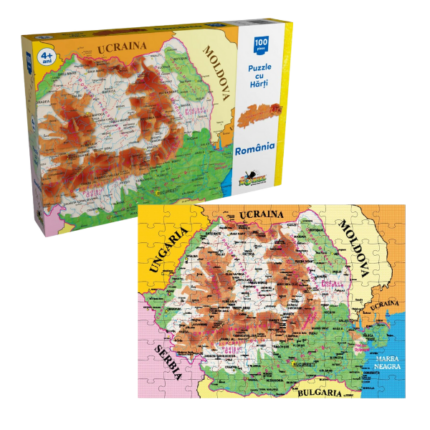 Puzzle "România", 100 elem.