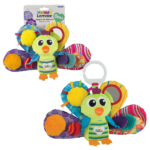 Павлин Jacques, Lamaze, Tomy Павлин Jacques от Lamaze – это яркая и дружелюбная игрушка, которая подарит вашему малышу множество радостных моментов! Благодаря своим разнообразным цветам и множеству интересных элементов, он станет верным другом и помощником в развитии.Характеристики: 	Яркие цвета: Разноцветные крылышки и тело павлина привлекают внимание малыша, стимулируя его визуальное восприятие. 	Погремушки: Игрушка оснащена погремушками, которые издают приятные звуки при движении, помогая развивать слух. 	Зеркальце: Встроенное зеркальце захватывает внимание ребенка, стимулируя интерес к себе и окружающему миру. 	Звуковые элементы: Шуршащие крылышки доставляют малышу удовольствие и способствуют развитию тактильных навыков. 	Удобное крепление: Игрушка оснащена специальным устройством для крепления к коляске или кроватке, что делает её удобной для использования в любом месте. 	Рекомендуемый возраст: 0-24 месяца.Павлин Jacques – это не просто игрушка, это многофункциональный друг, который поможет вашему малышу развиваться и радоваться каждому новому дню!