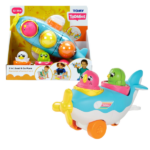 Jucărie 2 în 1 — Avionul Meu, Tomy Lăsați imaginația micuților să își ia zborul cu „Avionul Meu” 2-în-1 de la Tomy! Această jucărie interactivă promite ore de distracție nesfârșită pentru cei mici. Avionul cu împingere poate fi personalizat de către copii, eliminând secțiuni și adăugând prietenii ouă la bord, potrivind formele și culorile corespunzătoare. Prin aceste activități, copiii își dezvoltă abilitățile motorii fine și învață despre forme și culori într-un mod distractiv și captivant.Caracteristici principale: 	Avion cu împingere, ușor de personalizat 	Include prietenii ouă care pot fi așezați la bord 	Potrivire de forme și culori 	Ajută la dezvoltarea abilităților motorii fine 	Stimulează învățarea prin joc