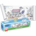 Poster de colorat pentru copii «Timp de joacă», seria Peppa Pig, 70 cm Posterul gigant de colorat pentru copii "Timp de joacă" din seria Peppa Pig este distracția perfectă pentru cel mic. Cu această minunată carte de colorat de 70 × 16 cm, copilul tău va face cunoștință cu toate personajele sale preferate: Peppa, George, Mama Piggy și Papa Pig.Această carte lungă de colorat îi va oferi copilului dvs. o mulțime de momente distractive pentru creativitate și dezvoltare. În timp ce copilul dvs. colorează, se va putea cufunda în lumea magică a lui Peppa Pig și a prietenilor ei, creându-și propriile aventuri și povești.Lăsați-l pe cel mic să se bucure de joaca cu culorile și să-și dezvolte abilitățile creative cu personajele preferate ale lui Peppa Pig!