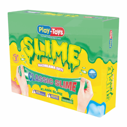 Setul DIY Slime Clasic Setul Play Toys Classic DIY Slime este perfect pentru copiii care iubesc jocurile interactive și creativitatea.Acest kit oferă tot ce este necesar pentru a crea slime clasic, încurajând copiii să exploreze jocurile senzoriale și să își dezvăluie creativitatea prin experimentare.Caracteristici cheie: 	Set complet DIY pentru a crea slime clasic 	Susține dezvoltarea senzorială și calmează copiii 	Aprobat STEM pentru joc educativ 	Materiale sigure și testate, cu instrucțiuni ușor de urmat 	Acest set de slime este ideal pentru explorarea senzorială, stimularea concentrării și creativității în mințile tinere.
