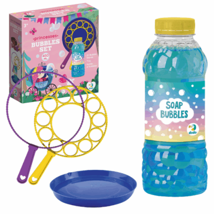 Set baloane de săpun «Princese», 450 ml Scufundă-te într-o lume a distracției cu baloanele de săpun Princese!Copiii pur și simplu adoră să se joace cu aceste bule, care le aduc o distracție și o bucurie incredibile.Lăsați-i pe cei mici să se cufunde în lumea minunată a jocului cu baloanele noastre de săpun Princese și vedeți-i cum se distrează și zâmbesc