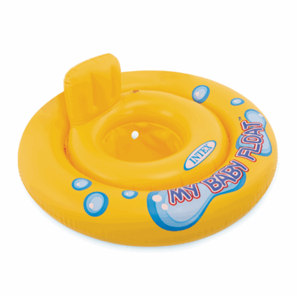 INTEX Cerc gonflabil cu decupaje pentru picioare D 67 cm, până la 15 kg, 1-2 ani Acest cerc de înot cu scaun este perfect pentru a introduce bebelușul în apă și pentru a-l ajuta să învețe să înoate. Designul colorat va atrage atenția micuțului, iar spătarul fixat și găurile pentru picioare vor asigura o poziție confortabilă. Cele două camere de aer, una mai mică, oferă siguranță suplimentară, permițând copilului să se sprijine cu mâinile.Caracteristici: 	Vârsta recomandată: De la 1 până la 2 ani 	Dimensiune: 67 cm 	Greutatea maximă: 15 kg 	Camere de aer: 2 	Material: Vinil 0,25 mm