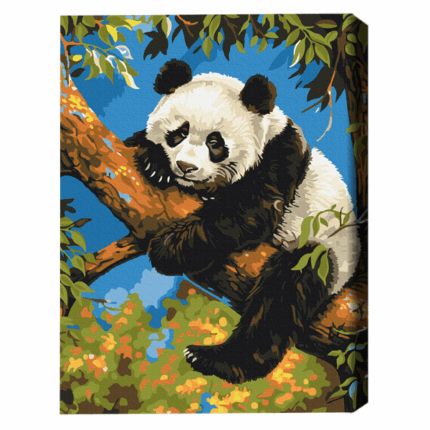 Pictură pe numere 40*50 cm (în cutie) – Panda leneș