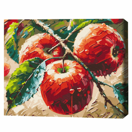 Pictură pe numere 40*50 cm (în cutie) – Mere proaspete