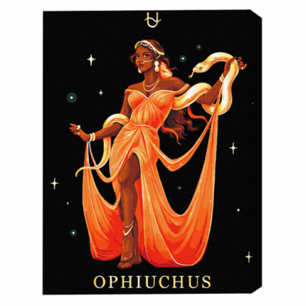 Pictură pe numere 40*50 сm (pânză neagră/fără cutie) – Ophiuchus