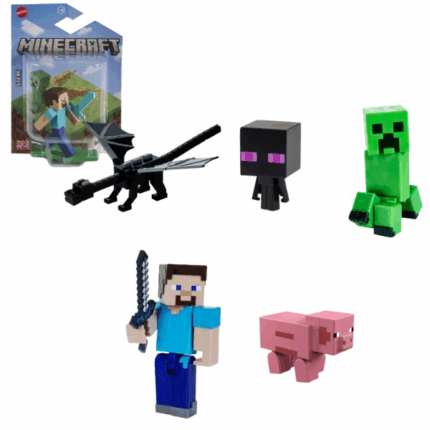 Minecraft «Маленькие Коллекционные Фигурки», в асс. Погрузитесь в мир Minecraft с мини-фигурками Micro Collection! Каждая фигурка в стиле пикселей изображена в динамичной позе и крепится к основанию, что делает их идеальными для игры и коллекционирования. Эти фигурки вдохновлены видеоигрой и идеально подходят для поклонников Minecraft! Каждая фигурка продается отдельно и может отличаться по цвету и украшению. 	Маленький и удобный размер для коллекционирования! 	Каждая фигурка изображена в активной позе, крепится к основанию. 	Дизайн фигурок полностью соответствует пиксельному миру Minecraft. 	Для детей, любящих приключения, творчество и выживание в мире Minecraft! 	Отличный подарок для игроков и фанатов Minecraft от 3 лет и старше!