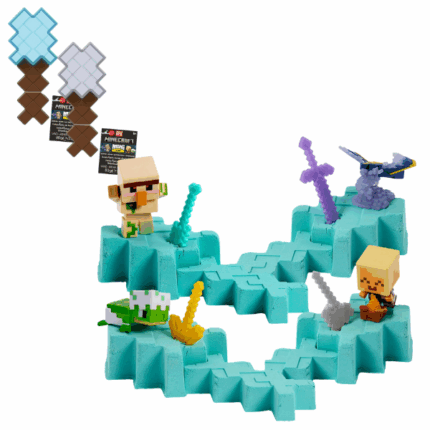 Minecraft «Мини Шахтер», асс. Мини Шахтер — это увлекательная коллекция, которая передает атмосферу Minecraft! Откройте каждый многоразовый контейнер с инструментами в стиле Minecraft, чтобы обнаружить мини-фигурку в анимационной позе, созданной для рассказа историй. Каждая фигурка дополнена шахтерским аксессуаром и формируемым песком, который можно превращать в различные формы для многократной игры! Каждая фигурка продается отдельно, наличие может варьироваться. Цвета и украшения могут отличаться.В коллекцию Мини Шахтер входят контейнер, фигурка, аксессуар и формируемый песок!Мини-фигурки имеют забавные позы и соответствуют характерному пиксельному дизайну Minecraft!Темированные контейнеры и песок многоразовые для повторяющейся игры!Приключенческие развлечения для детей, которые любят исследовать, проявлять креативность и выживание — по мотивам Minecraft!Отличный подарок для любителей видеоигр в возрасте от 6 лет и старше!