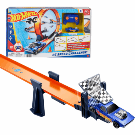 Hot Wheels «RC Speed Challenge» ​Представляем набор Hot Wheels RC Speed Challenge в масштабе 1:64 — идеальный выбор для юных гонщиков и любителей трюков. Этот комплект предоставляет безграничные возможности для творчества и захватывающих гонок.​Особенности набора: 	Многообразие треков: В комплект входит более 30 элементов трека, которые можно комбинировать различными способами, создавая уникальные трассы для гонок и трюков. ​ 	Радиоуправляемый автомобиль: В наборе представлен автомобиль Hot Wheels в масштабе 1:64 с пультом дистанционного управления, работающим на частоте 2,4 ГГц. Это позволяет одновременно управлять несколькими машинами без помех. 	Готовность к гонкам: Автомобиль готов к заездам сразу после распаковки и может использоваться как на треках Hot Wheels, так и вне их, обеспечивая разнообразие игры. ​ 	Развитие навыков: Набор стимулирует открытые игры, развивает креативность, навыки конструирования и координацию, предлагая бесконечные возможности для гонок и трюков. ​Набор Hot Wheels RC Speed Challenge идеально подходит для детей от 5 лет и старше, предлагая увлекательный опыт в мире радиоуправляемых гонок и конструирования треков.