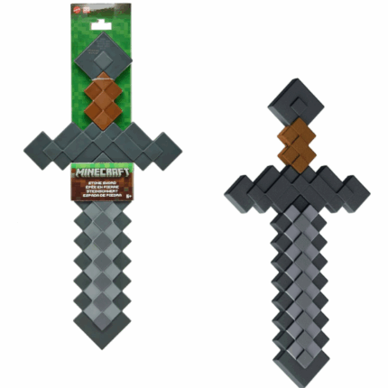 Armă pixelată Minecraft pentru jocuri de rol Adu lumea Minecraft în realitate cu această colecție de accesorii pentru jocuri de rol, în stilul pixelat unic! Aceste piese de luptă, de dimensiuni reale, sunt perfecte pentru copii și fanii jocului care vor să recreeze momentele preferate sau să inventeze aventuri noi.Caracteristici: 	Potrivit pentru copii de la 6 ani în sus 	Design pixelat autentic, fidel stilului Minecraft 	Dimensiune ideală pentru mâna unui copil 	Perfect pentru joacă activă, cosplay sau cadouFiecare articol se vinde separat. Culorile și decorurile pot varia.