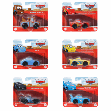 Набор машинок из мультфильма «Тачки» Value Die Cast 1:55 (acc.) Коллекционная машинка Disney Pixar Cars, 1:55Погрузитесь в увлекательный мир Disney Pixar Cars с коллекционными моделями любимых персонажей! Воссоздавайте сцены из мультфильма, устраивайте захватывающие гонки и пополняйте свою коллекцию. Машинки выполнены с высокой детализацией и качественными материалами, что делает их отличным выбором как для детей, так и для коллекционеров.Особенности: 	Масштаб 1:55 	Реалистичный дизайн, вдохновленный персонажами мультфильма 	Прочная металлическая конструкция с пластиковыми элементами 	Подходит для детей от 3 лет 	Отличный подарок для фанатов ТачекСоберите всю коллекцию и устройте настоящие гоночные приключения!