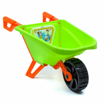 Roabă pentru copii „Profi”, verde deschis Roabă pentru copii „Profi” este cel mai bun cadou.Avantaje: 	Mânere confortabile. 	Roată mare și lată pentru o mișcare ușoară. 	Stand pentru durabilitate. 	Toate colțurile și suprafețele sunt prelucrate cu atenție. 	O jucărie pentru joacă în aer liber și în interior. 	Roata se rotește fără zgomot excesiv. 	Culoare vibrantă și bogată 	Jocurile cu roaba dezvoltă abilitățile motorii, coordonarea și concentrarea.Toate jucăriile TM „Maximus” sunt fabricate din plastic certificat de înaltă calitate și coloranți alimentari siguri.