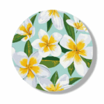 Pictură pe numere D 30 сm (fără cutie) –  Plumeria Setul include: 	pânză de bumbac cu o diagramă numerotată a imaginii, pe o ramă de lemn 	 3 perii de diferite grosimi 	 vopsele acrilice numerotate 	 monturi pentru fixare pe perete