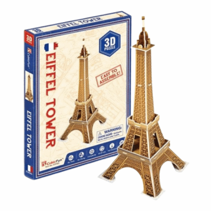 3D пазл “Эйфелева башня”, 20 элементов 3D пазл “Эйфелева башня” от  CubicFun очень интересная головоломка для всей семьи. Вместе собирая 3D пазл со своими детьми, вы  можете им рассказать о том башню покрывают 20’000 лампочек, которые загораются в течение пяти минут каждый час на час для всемирно известных световых шоу. Однако большинство туристов не знают, что есть одно специальное шоу, которое происходит только один раз в течение дня. Проект башни Густава Эйфеля был выбран из 107 других проектов для Всемирной выставки 1889 года. На постройку всей башни ушло два года, два месяца и пять дней. Изначально башня никак не называлась, а сам Эйфель называл её просто «300-метровой башней». И лишь потом парижане назвали башню в честь её создателя. Когда башня была открыта в 1889 году, она приняла во время проведения Всемирной выставки два миллиона посетителей.3D пазлы удивительное хобби которое развивает не только логического мышления, мелкую моторику, усидчивости и аккуратность, но и учит многому интересному о мире за весело проведенном времени в кругу семьи.
