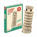 3D PUZZLE Tower of Pisa (Italy) Создайте собственную копию знаменитой Пизанской башни с помощью этого трехмерного пазла от CubicFun. Этот удивительный набор состоит из высококачественных элементов, которые легко собираются без использования клея или инструментов. Размер готовой модели составляет 23 см в высоту и 9 см в ширину.Преимущества: 	Развивает мелкую моторику и пространственное мышление. 	Позволяет углубиться в историю архитектурных памятников. 	Простая сборка подходит как для детей от 8 лет, так и для взрослых.Комплектация: 	Детали из прочного картона и пеноматериала. 	Подробная инструкция.