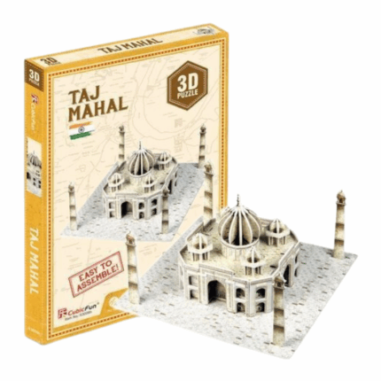 3D пазл “Тадж-Махал”, 39 элементов 3D пазл “Тадж-Махал” от  CubicFun очень интересная головоломка для всей семьи. Вместе собирая 3D пазл со своими детьми, вы  можете им рассказать о том что великолепная архитектура в восточном стиле не позволяет оторвать взгляд. Современное чудо света расположено в городе Агра в Индии. Оно было возведено в знак любви. Это усыпальница для жены Шах-Джахана. Миллионы туристов приезжают сюда для того, чтобы увидеть его своими глазами и запомнить мавзолей на всю жизнь. От других памятников Тадж-Махал отличается своей тишиной и величием. К тому же, он поражает своей историей.3D пазлы удивительное хобби которое развивает не только логического мышления, мелкую моторику, усидчивости и аккуратность, но и учит многому интересному о мире за весело проведенном времени в кругу семьи.