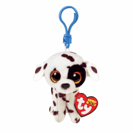 Breloc — Cățelușul LUTHER 12 cm (Beanie babies clip) TY Incorporation - sunt jucării de pluș distractive și inofensive, care sunt extrem de populare printre copiii din întreaga lume. Sunt fabricate din materiale anti-alergice plăcute la atingere, ecologice și de calitate înaltă. În producția lor au fost implicate echipamente de ultimă generație.Caracteristici: 	Material: fibra de poliester 	Fibre hipoalergenice 	Vârsta 3+ 	Îngrijire: se spală la 30 ° C 	Jucărie netoxică 	Nu conține coloranți nocivi  	Nu se deformeaza 	Nu își pierde aspectul la spălarea la mașină 	Plușul include Inima TY oficială cu numele, ziua de naștere și poezia personajului. 	Înălțimea articolului: 12 cm 	Înălțimea jucăriei: 8,5 cm 	Un cadou minunat pentru copilașul tău.