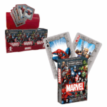 Карты игральные Waddingtons No. 1 «Киновселенная Marvel» Игральные карты Waddingtons No. 1 — Киновселенная MarvelКлассическая колода из 55 игральных карт с изображениями героев Marvel Universe. Эта семейная колода идеально подходит для игры с друзьями или семьей и подарит массу удовольствия в свободное время.Ключевые особенности: 55 карт с уникальными изображениями популярных героев Marvel Universe Продукт от известного бренда Waddingtons, который существует на рынке с 1905 года Высокое качество (SUPERIOR QUALITY) и льняная текстура Идеально подходит для всех карточных игр Отличный подарок для фанатов вселенной Marvel