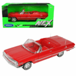 Коллекционный автомобиль 1963 CHEVROLET IMPALA 1:24 WELLY 1963 CHEVROLET IMPALA  от производителя WellyМасштаб: 1:24Материал: металлический каркас, резиновые шины, детали автомобиля имитируют дизайн настоящего автомобиля, некоторые детали хромированы.Краска: Краска гладкая, густая, прочная и идеально глянцевая.Функция: Автомобиль может открывать 2 двери и передний капот. Руль управляемый.Производитель: WELLY Продукт изготовлен с соблюдением авторских прав.Автомобиль имеет реалистичный дизайн с подробными линиями моделирования, тонкое порошковое покрытие, очень подходит для демонстрации в гостиной, офисе, автомобильный станет интересным предметом коллекционирования в вашей комнате.