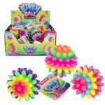 Minge senzorială cu țepi multicolor Descoperiți mingea senzorială cu țepi multicolor de la Toi-Toys – o jucărie colorată și plăcută la atingere, perfectă pentru dezvoltarea abilităților senzoriale și motorii ale celor mici.Caracteristici: 	Design vibrant cu culori curcubeu 	Țepi moi din plastic pentru stimulare tactilă 	Material ușor și sigur 	Potrivită pentru copii de la 2 aniAceastă jucărie este ideală pentru dezvoltarea abilităților senzoriale, motricității și coordonării la copii. De asemenea, reprezintă un cadou excelent pentru sărbători sau ca suvenir. 