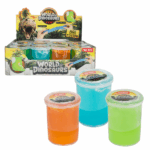 Slime cu schelet de dinozaur, în as. Explorează lumea dinozaurilor cu slime-ul fascinant de la Toi-Toys! Fiecare recipient conține un slime colorat, moale și elastic, cu o surpriză ascunsă — un mic schelet de dinozaur.Ideal pentru copiii peste 6 ani, stimulează creativitatea, simțul tactil și motricitatea fină.Slime-ul este ușor de modelat și întins, oferind o experiență senzorială plăcută. Scheletul poate fi scos și folosit separat pentru joacă.Ambalat într-un pahar transparent cu capac, perfect pentru depozitare și transport.