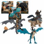 Set figurine «Cum să îți dresezi dragonul: Dragon și Viking» (as.) Pornește într-o aventură epică alături de personajele tale preferate din filmul „Cum să-ți dresezi dragonul”!Setul include un dragon articulat de 22,8 cm și o figurină viking de 7,6 cm, proiectate cu detalii autentice inspirate din film. Cu aripi mobile, textură realistă și articulații flexibile, aceste jucării sunt perfecte pentru joacă creativă și lupte spectaculoase.Vikingul poate fi montat cu ușurință pe dragon cu ajutorul suportului de șa, permițând copiilor să recreeze scene celebre sau să își imagineze propriile povești fantastice.Ideal pentru copiii cu vârsta între 5 și 7 ani, acest set dezvoltă imaginația, coordonarea și jocul de rol.Caracteristici: 	Design autentic din film 	Aripi și membre mobile 	Interacțiune între dragon și viking 	Încurajează joaca creativă și aventurile eroice