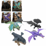 Set figurine «Cum să îți dresezi dragonul», în as. Trăiește magia filmului „Cum să‑ți dresezi dragonul” cu figurinele de 20 cm din colecția Spin Master! Aceste dragoni sunt mari, detaliați și au părți mobile, ideale pentru joacă, povești epice sau colecționare.Figurinele sunt ideale pentru jocuri de rol, colecționare și pentru a recrea scene din filmele DreamWorks. Colecția include 4 dragoni populari.Caracteristici: 	Dimensiune realistă: aprox. 20 cm 	Aripi, cap și picioare articulate (în funcție de model) 	Fabricat din materiale durabile, cu detalii autentice 	Recomandat pentru copii de peste 4 ani și fani ai dragonilor
