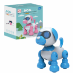Câine-robot cu lumină și sunet, in as. Întâlniți câinele nostru robot! Această jucărie va deveni cel mai bun prieten al copilului dumneavoastră. Jucăria are mișcări și sunete realiste, făcând jocul și mai captivant. Poate dansa, stimulând imaginația și promovând joaca activă. Fabricată din materiale sigure, câinele va oferi copilului dumneavoastră ore de bucurie și distracție!
