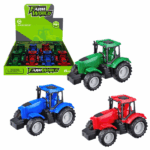 Set de tractoare cu mecanism inerțial Oferiți copilului dumneavoastră o joacă captivantă cu acest set de 8 tractoare realiste! Fiecare model este echipat cu un mecanism inerțial: trageți-l înapoi și el va porni singur înainte. Culorile vii (verde, albastru, roșu) și construcția durabilă din plastic fac aceste jucării ideale pentru joaca activă atât în interior, cât și în aer liber.Caracteristici: 	8 tractoare incluse în set 	Mecanism de mișcare inerțial 	Roți și caroserie din plastic rezistent 	Vârstă recomandată: 3+ aniAcest set contribuie la dezvoltarea imaginației, motricității și coordonării mișcărilor la copii.