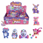 Colecție de figurine cu animaluțe drăguțe, 6 buc. Copiii vor adora să se joace cu aceste animaluțe drăguțe, care le vor stimula imaginația!Caracteristici: 	În set sunt 6 figurine adorabile cu animale: cățel, tigru, urs panda, koala, iepuraș și pinguin. Colecționează-le pe toate! 	Fiecare animal este ambalat într-un plic colorat din plastic, ceea ce face ca figurina din interior să fie o surpriză. Conținutul poate fi descoperit doar după deschiderea ambalajului. 	Jucăria este veselă și relaxantă, realizată din plastic rezistent, viu colorat.În pachet este inclusă o carte cu imaginea animalului, dar cu mici diferențe pe care copilul trebuie să le găsească. 	Datorită dimensiunii mici, animaluțele sunt perfecte pentru mâinile mici. 	Figurinele aduc atât relaxare, cât și distracție. Jocul cu ele dezvoltă îndemânarea, motricitatea, coordonarea și imaginația copiilor.