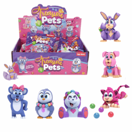 Colecție de figurine cu animaluțe drăguțe, 6 buc. Copiii vor adora să se joace cu aceste animaluțe drăguțe, care le vor stimula imaginația!Caracteristici: 	În set sunt 6 figurine adorabile cu animale: cățel, tigru, urs panda, koala, iepuraș și pinguin. Colecționează-le pe toate! 	Fiecare animal este ambalat într-un plic colorat din plastic, ceea ce face ca figurina din interior să fie o surpriză. Conținutul poate fi descoperit doar după deschiderea ambalajului. 	Jucăria este veselă și relaxantă, realizată din plastic rezistent, viu colorat.În pachet este inclusă o carte cu imaginea animalului, dar cu mici diferențe pe care copilul trebuie să le găsească. 	Datorită dimensiunii mici, animaluțele sunt perfecte pentru mâinile mici. 	Figurinele aduc atât relaxare, cât și distracție. Jocul cu ele dezvoltă îndemânarea, motricitatea, coordonarea și imaginația copiilor.