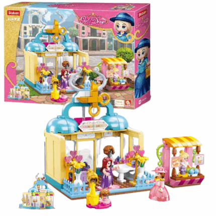 Set de construcție ”Salon de frumusețe”, 315 elem. Setul de construcție de la Sluban Girl’s Dream "Salon de frumusețe”Setul include 3 minifigurine. Piesele din plastic sunt de înaltă calitate, toate elementele designului se unesc în mod fiabil între ele și pot fi demontate ușor. Setul este compatibil cu modele de construcție de la producători mondiali, inclusiv Lego. 	Număr de piese: 315 	Copilul nu numai că se va bucura de procesul de asamblare, dar se va putea juca și cu modelul finisat. 	Lungimea modelului asamblat: 6 cm.Constructorul este o jucărie educațională minunată. Un set bun de construcție pentru copii deschide spațiu pentru creativitate, oferă copilului posibilitatea de a-și arăta abilitățile și ajută la dezvoltarea acestora. Produsul este fabricat din plastic ecologic și respectă standardele sanitare și tehnice și standardele de calitate.Setul de construcție Sluban este un cadou minunat pentru un copil. Asamblarea unui set de construcție este o activitate fascinantă atât pentru băieți, cât și pentru fete. Un copil poate construi o mașină, un castel sau o fortăreață cu propriile mâini și apoi să se joace cu ele. Seturile de la producătorul Sluban dezvoltă gândirea logică și percepția tridimensională a copilului.