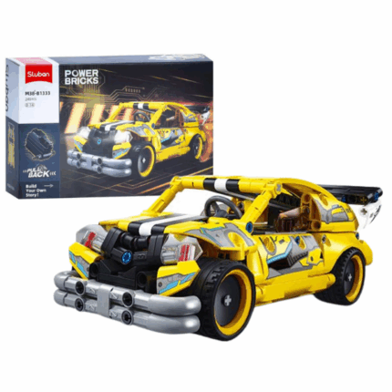 Set de construcție «Mașină sport», 249 elem. Setul de construcție SLUBAN "Mașină sport" este un cadou ideal pentru copiii de peste 6 ani. Cu 249 de piese, cei mici pot construi o mașină de 20,9 cm lungime, dezvoltându-și atenția, gândirea logică și răbdarea.Setul include 249 de piese din plastic durabil și de înaltă calitate. Toate elementele sunt complet compatibile cu seturile de construcție ale altor mărci, ceea ce oferă mai multă libertate pentru creativitate.Caracteristici: 	Mașină (lungime 20,9 cm) 	249 piese 	Ambalată într-o cutie colorată 	Instrucțiuni detaliate incluse 	Potrivit pentru copii de peste 6 ani