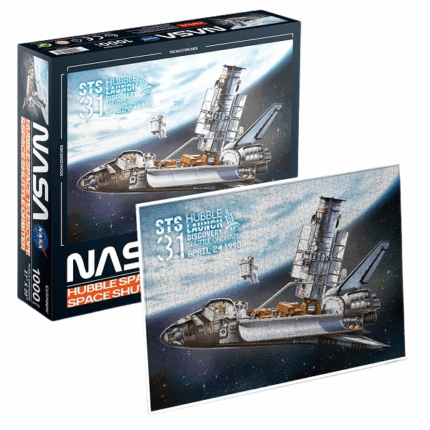 Puzzle „Hubble - Telescop spațial și naveta spațială orbitală”, 1000 de piese