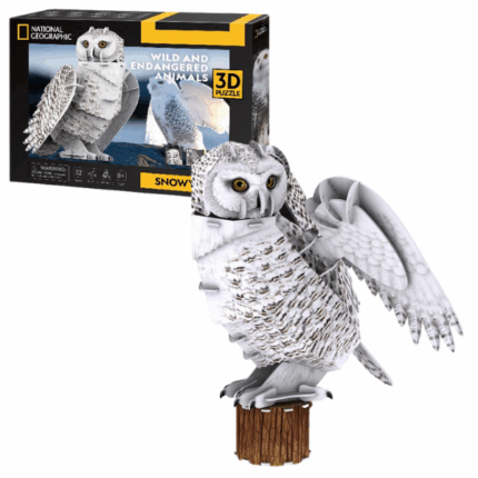 3D puzzle Bufniță arctică, ? elemente Puzzle 3D Bufnița de zăpadă de la CubicFun este un joc de puzzle foarte interesant pentru întreaga familie.Colectând 3D puzzle împreună cu copiii tăi, le poți spune că în natură bufnița de zăpadă este cel mai mare prădător aviar din Marea Arctică și una dintre cele mai mari bufnițe din lume. Bufnița de zăpadă este cu siguranță una dintre cele mai inconfundabile bufnițe (sau poate chiar animale) din lume. Nicio altă specie nu posedă albul caracteristic, cu puncte ocazionale negre și maro, precum aceste păsări, o colorare care face ochii lor galbeni strălucitori și mai proeminenți și penajul lor aparent extrem de lung.Un hobby uimitor care dezvoltă nu numai gândirea logică, abilitățile motorii fine, perseverența și acuratețea, dar învață și o mulțime de lucruri interesante despre natură, în timp ce te distrezi cu familia ta.