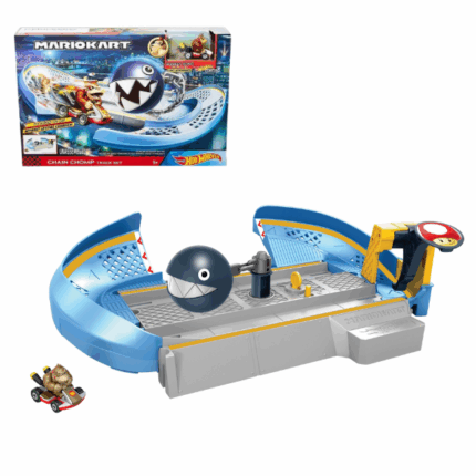 Hot Wheels Трек «Атака заклятых врагов» из видеоигры «Mario Kart» Благодаря Hot Wheels увлекательный мир Mario Kart оживает в играх с набором трасс, посвященных легендарной видеоигре. В набор включена металлическая модель автомобиля Mario Kart, которая с участием детей преодолевает препятствия - в точности как в игре, но на этот раз на трассе Hot Wheels!Чтобы стать самым быстрым гонщиком, самое главное - оставаться на трассе! Продаются отдельно и при наличии.